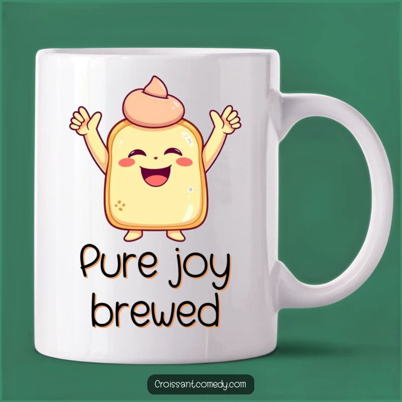 Funny Laughing Pastry Mug: Joyful Character Art, a Perfect Gift