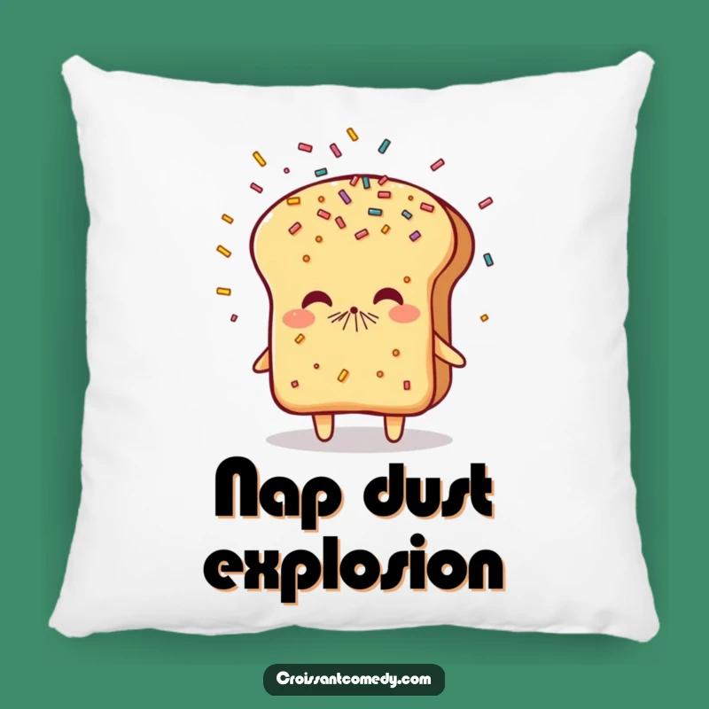 Funny Sneezing Bread Pillow: Soft Comfort with Sprinkle Showers