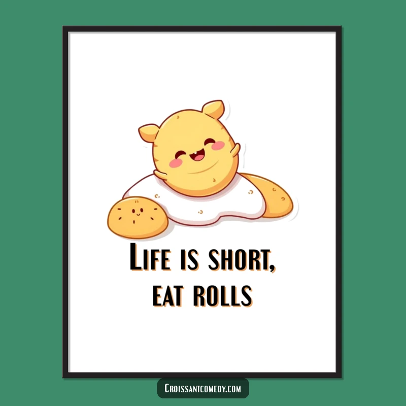 Funny Free Printable Wall Art: Glee-Filled Crescent Roll Tumbles for Your Downloadable Decor