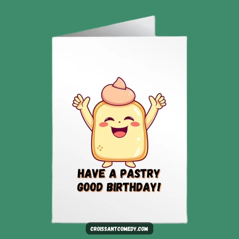 Free Printable Birthday Card: Joyous Pastry Laughs for a Hilarious Downloadable Gift