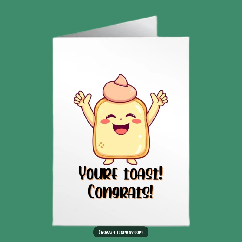 Free Printable Congrats Card: Joyous Pastry Laughs for Your Downloadable Celebration Gift