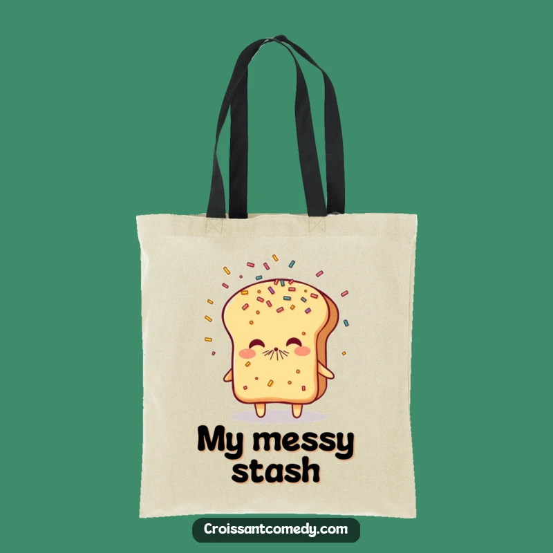 Funny Sneezing Bread Tote Bag: Carry Sprinkle Showers of Fun